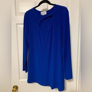 Joseph Ribkoff size 14 royal blue tunic